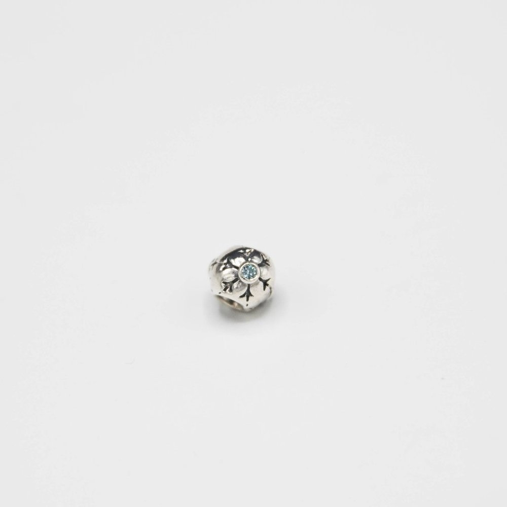 Pandora Charm Snowflake with Blue CZ